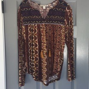 Vintage America fall blouse